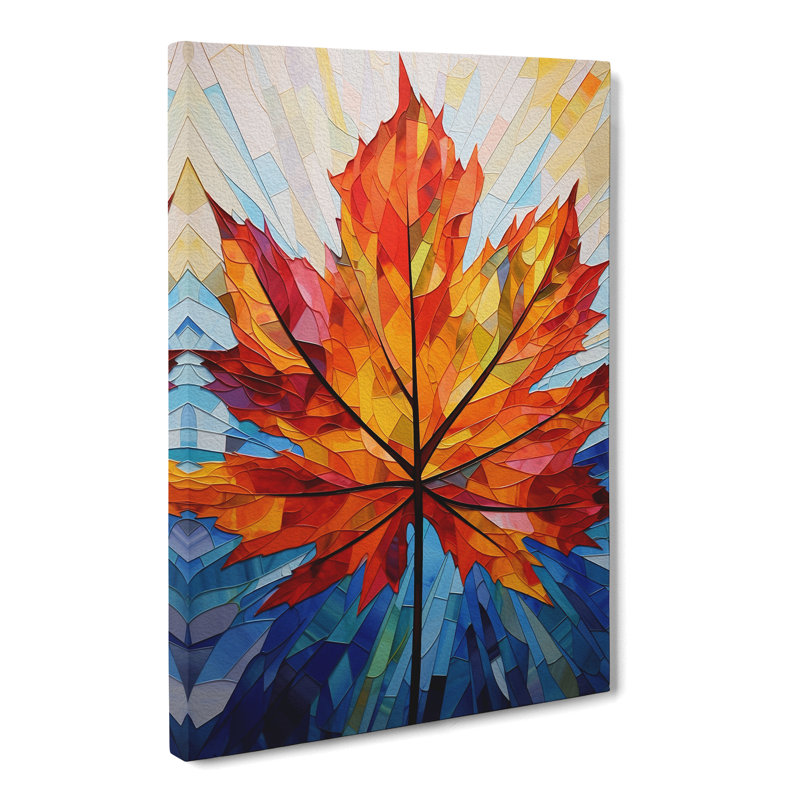 Leaf Constructivism No.4 - Wrapped Canvas, 50cm H x 35cm W x 3cm D