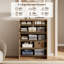 Commode à 6 tiroirs de 31,5 po de largeur pour chambre à coucher, commode haute moderne avec design incurvé, rangement pour vêtements en bois pour le salon, couloir-1220505683