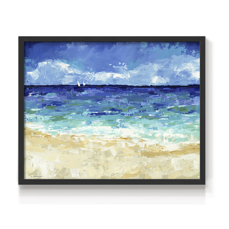 Sunny Day - reproduction encadrée - réversible, Noir, H 16 po x l 20 po
