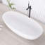 Baignoire de trempage autoportante 65,2 pouces avec drain-127549689
