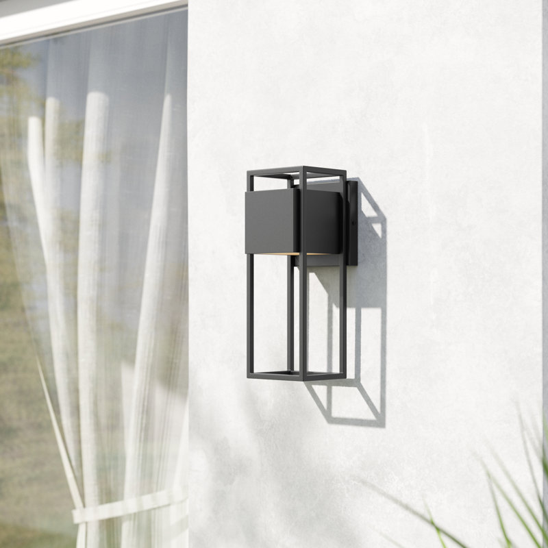 Lanterne murale d'extérieur Seeman, H 13 po x l 5,38 po x P 5,38 po