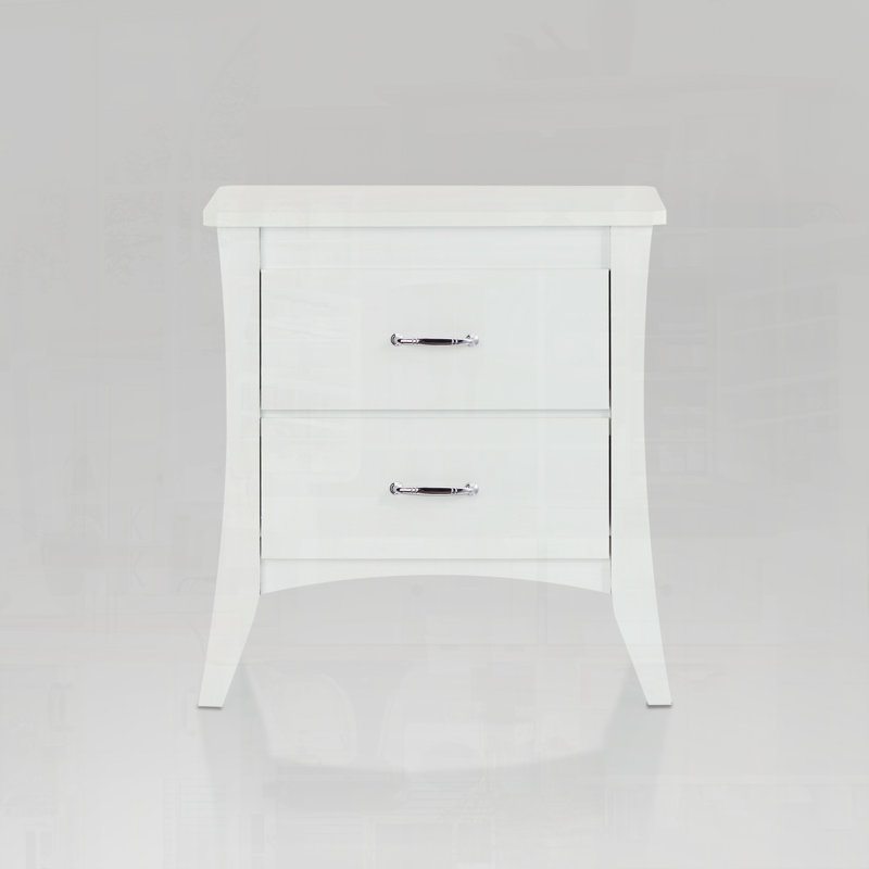Table d'appoint avec deux tiroirs de rangement pratiques pour une utilisation quotidienne