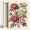 Pivoine florale, reproduction d'art sur toile, ensemble de 1