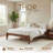 Carruthers Japanese Joinery Bed Frame, Premium Solid Wood Platform Bed Frame with Wood Slat Support, No Box Spring Needed, Easy Assembly, Minimalist & Modern Style-124809445-114246966