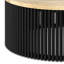 Herbert 35 inch Wide Solid Mango Wood Coffee Table in Natural, Black