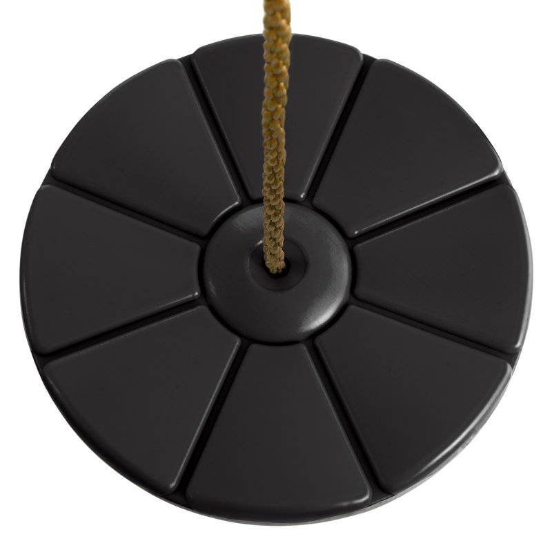 Machrus Swingan Cool Disc Swing With Adjustable Rope - Fully Assembled, Black