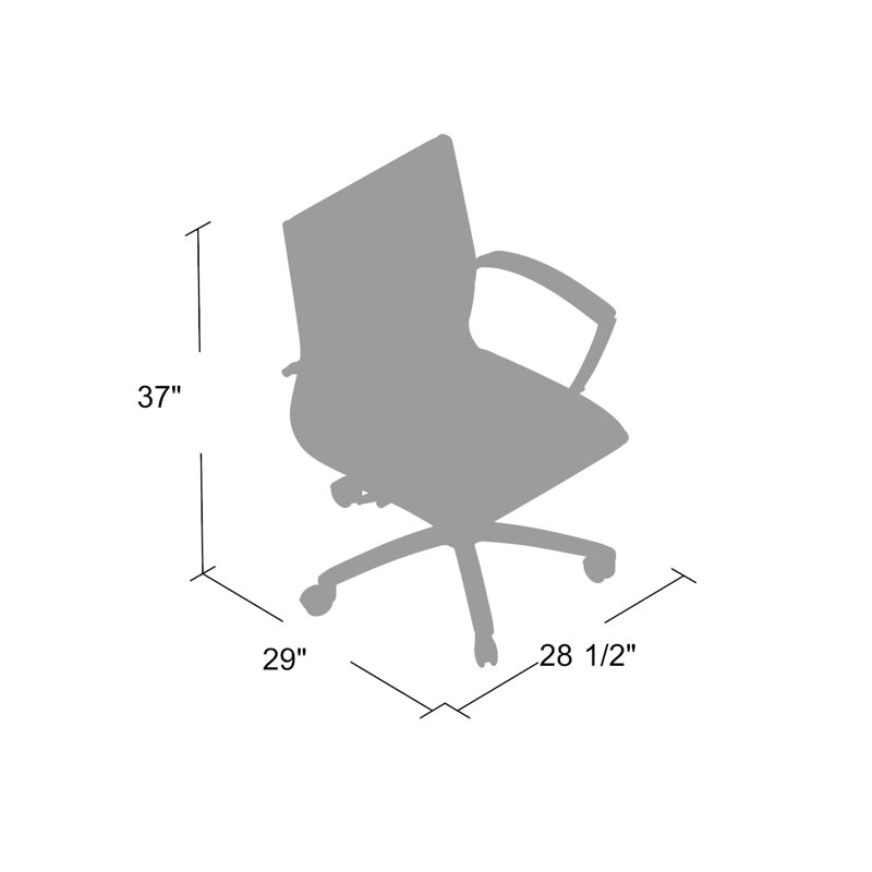 Fauteuil de direction pivotant Dave avec finition en métal chromé, vinyle blanc, Blanc