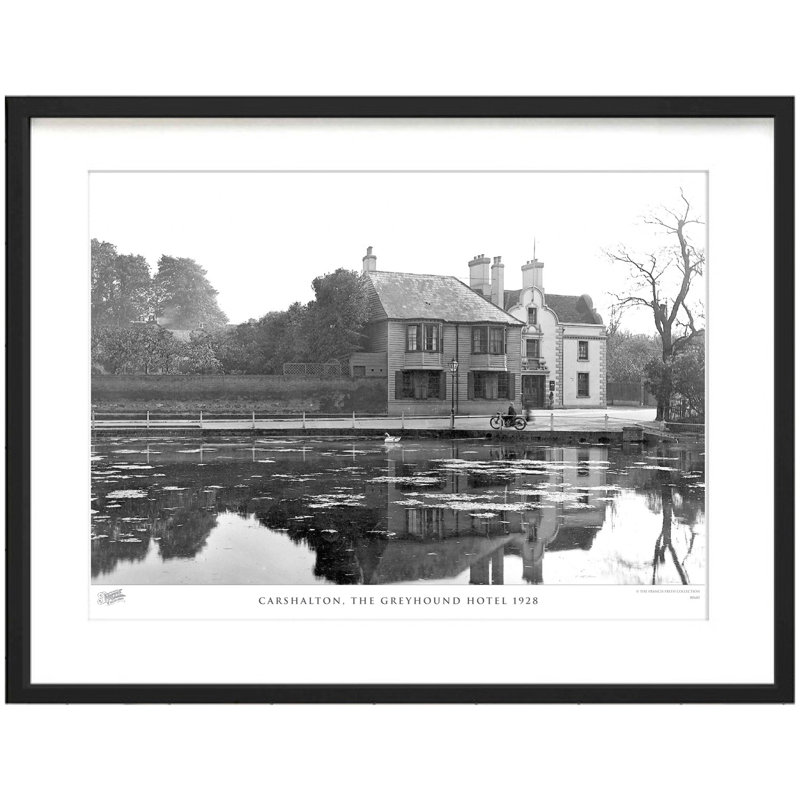 Carshalton, The Greyhound Hotel 1928 by Francis Frith - Single Picture Frame Print, 40cm H x 50cm W x 2.3cm D