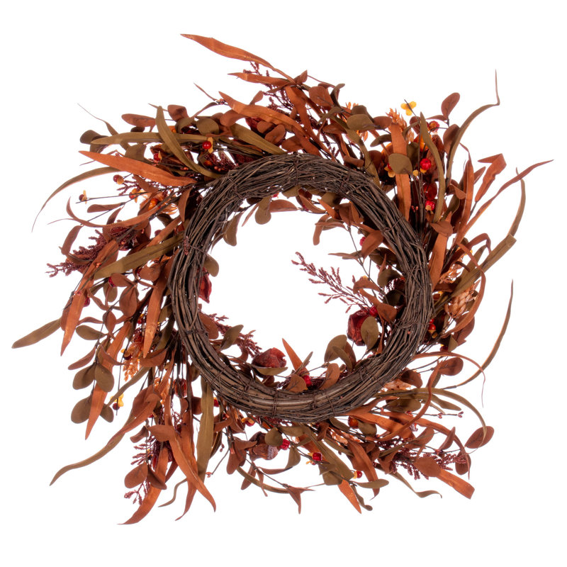 22'' Thanksgiving Faux Mixed Assortment Polyester Wreath