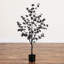 4 pi. Arbre enkianthus artificiel noir d'Halloween
