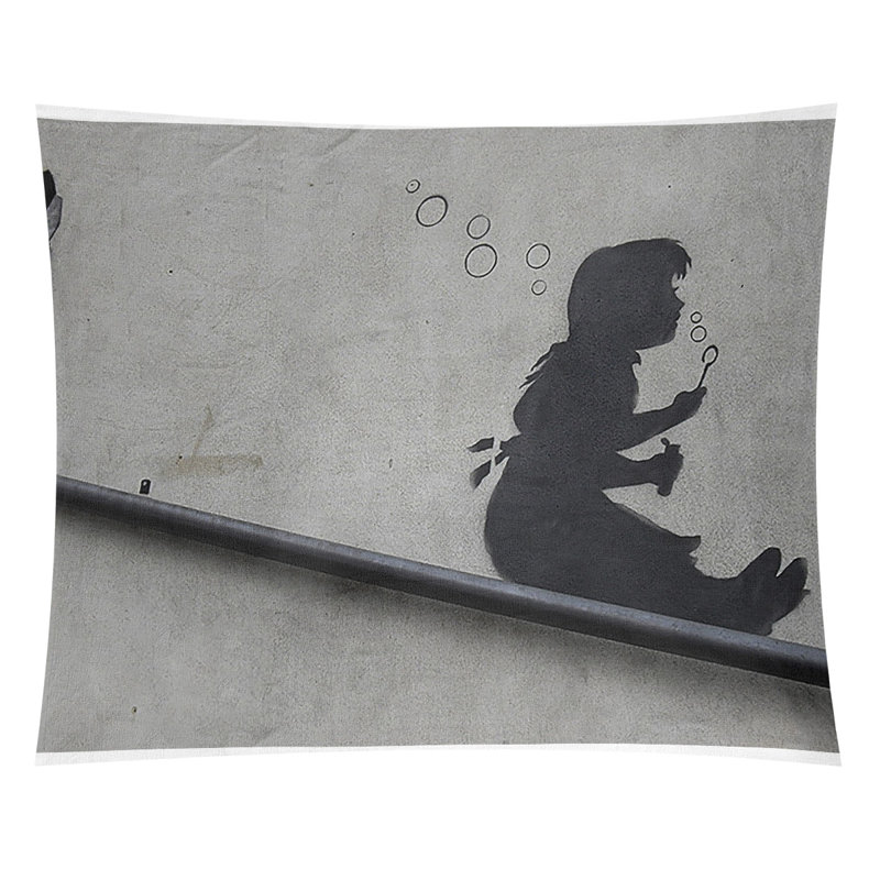 Polyester Tapestry, 68" H x 80" W x 1" D