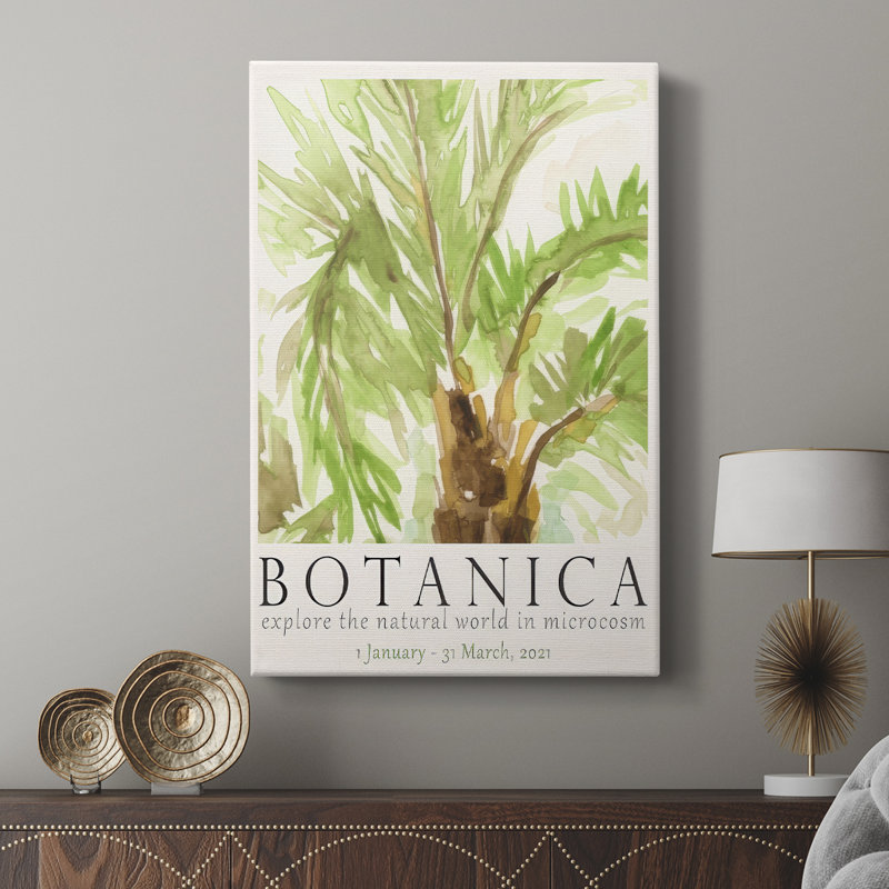Affiche d'exposition Botanica II - galerie Cavas sur mesure, H 36 po x l 24 po