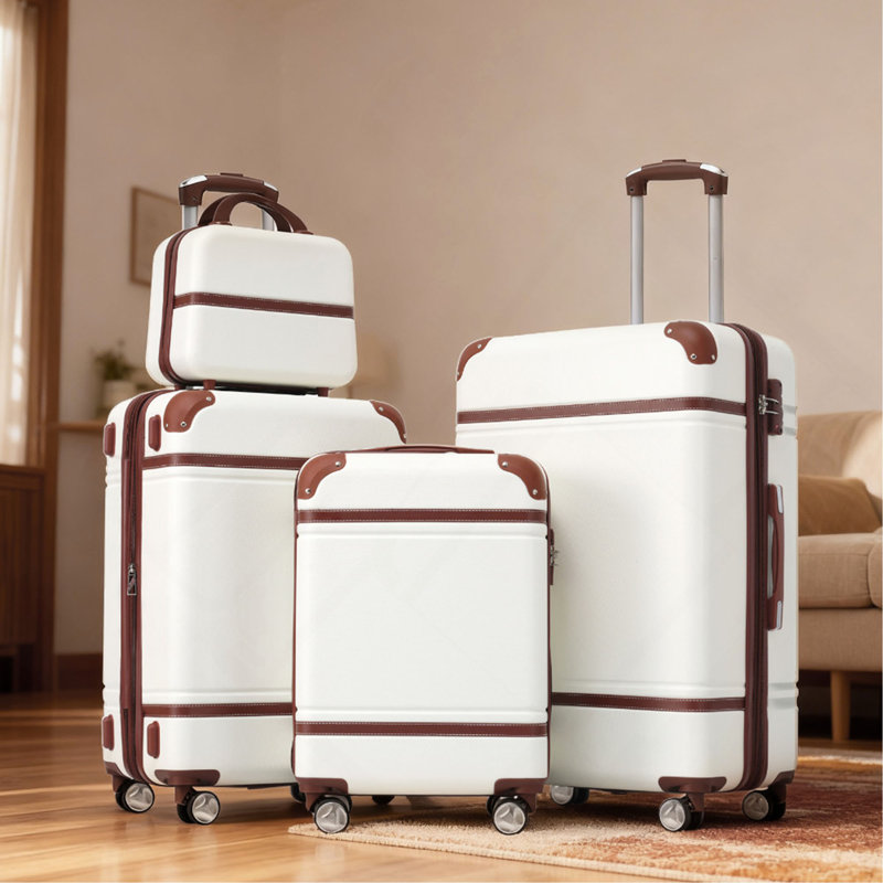 Valise à roulettes Hardshell 4 pièces 20 "+ 24" + 28 "Valise