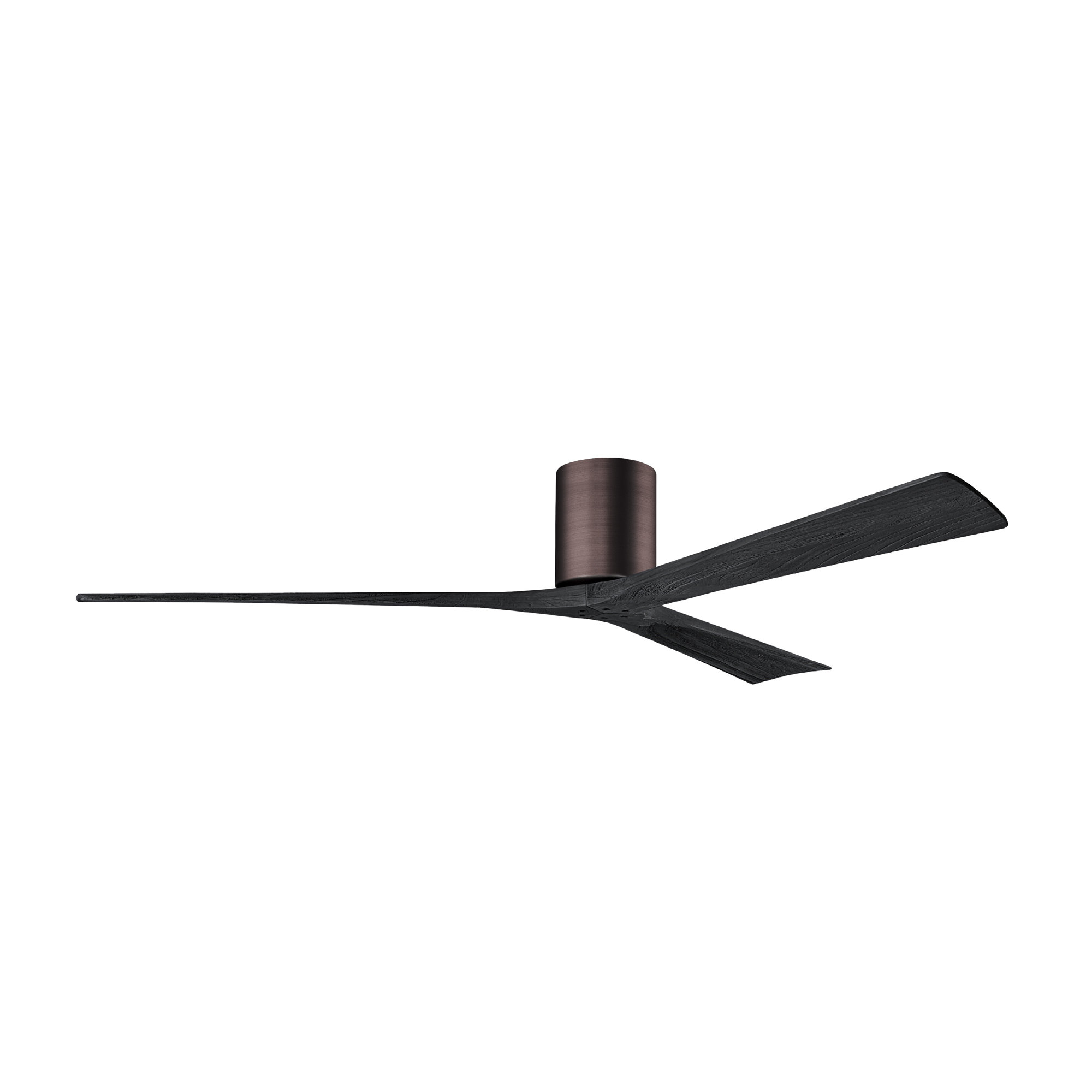 Olivier 3 Blade Ceiling Fan, Brushed Bronze, Matte Black, 72"
