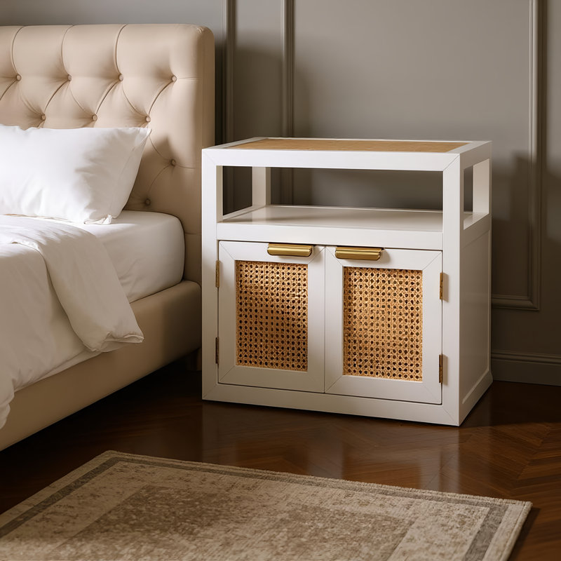 Table de chevet Cole, Blanc