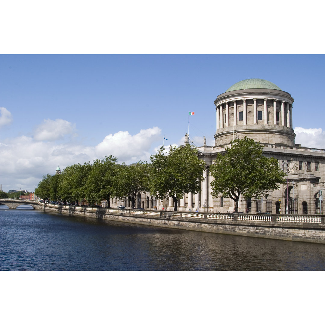 Four Courts, Dublin von Audioworm - Foto auf Leinwand