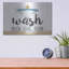 «Wash Brush Floss Flush» par August Grove® par Marla Rae, art mural en métal-978936522