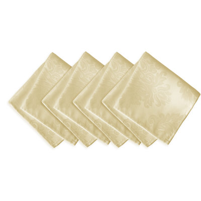 Burchfield 100% Polyester Damask Square Napkin