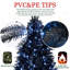 Black Christmas Tree with 350 White LED Lights-237586445