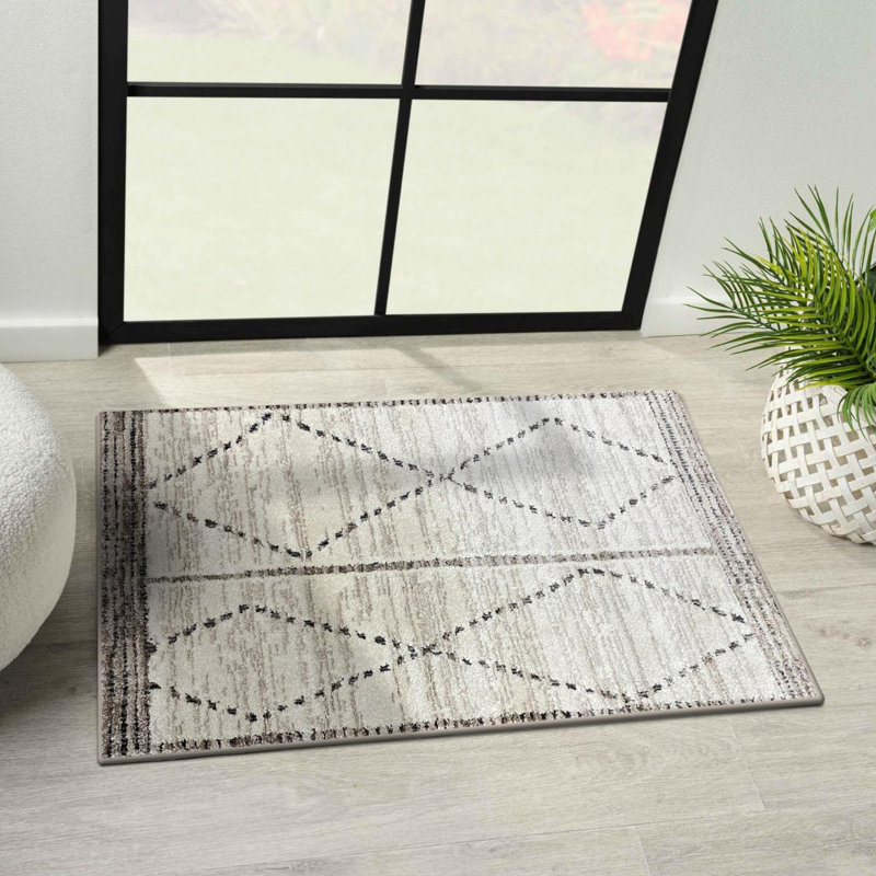 Moroccan Diamond Area Rug, 2x3