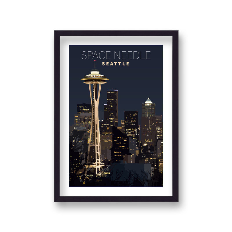 Seattle Space Needle Travel Print