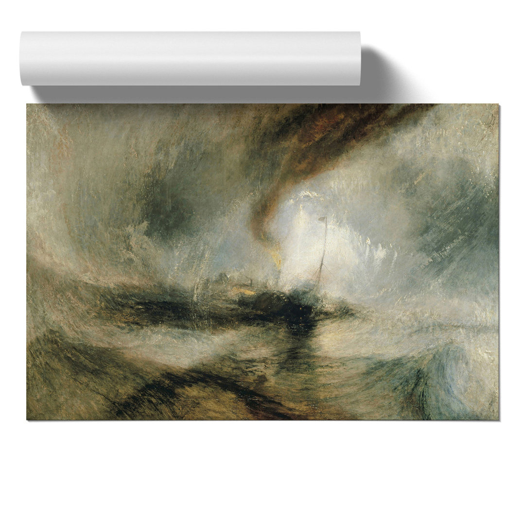 Snow Storm by Joseph Mallord William Turner - Frameless Print