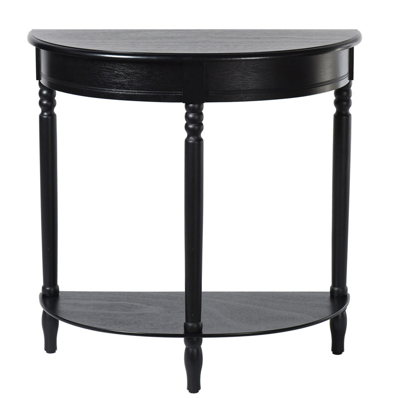 Daebreona 28.25'' Console Table, Black