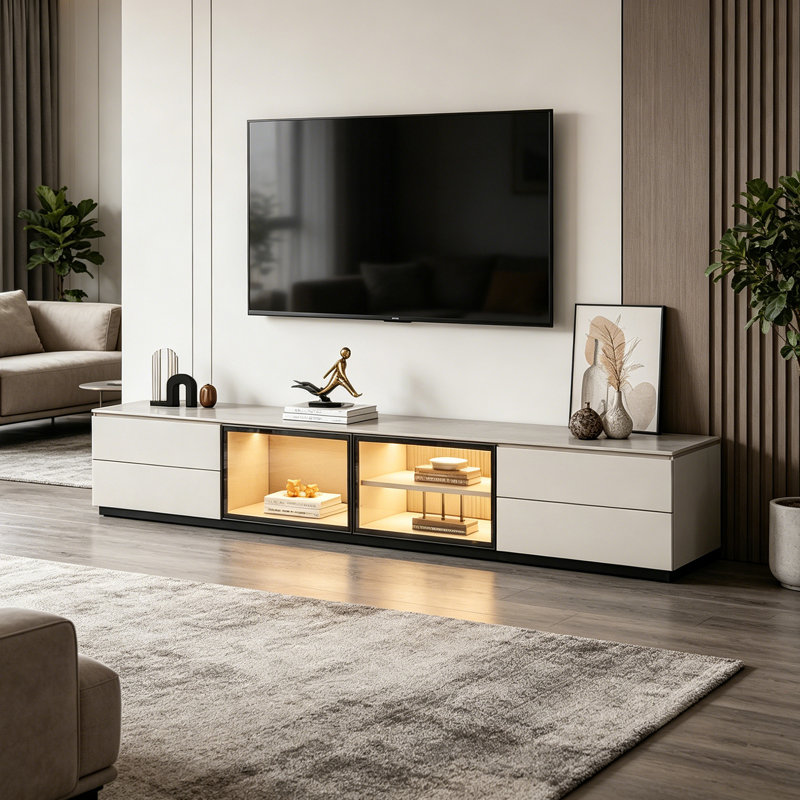 Gellert, 17.71" H x 70.86" L x 15.74" W, White