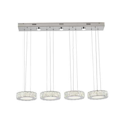 Luminaire suspendu en cristal 7 lumières Csoma