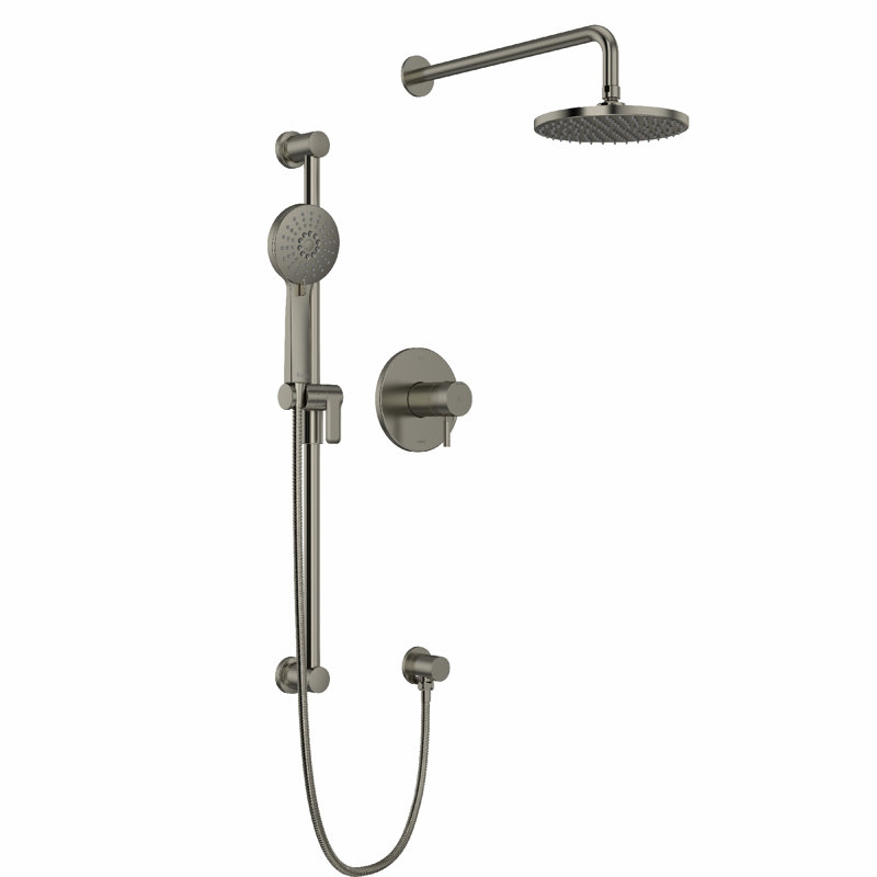 Riu Thermostatic Shower Faucet with Rough-in Valve, Brushed Nickel