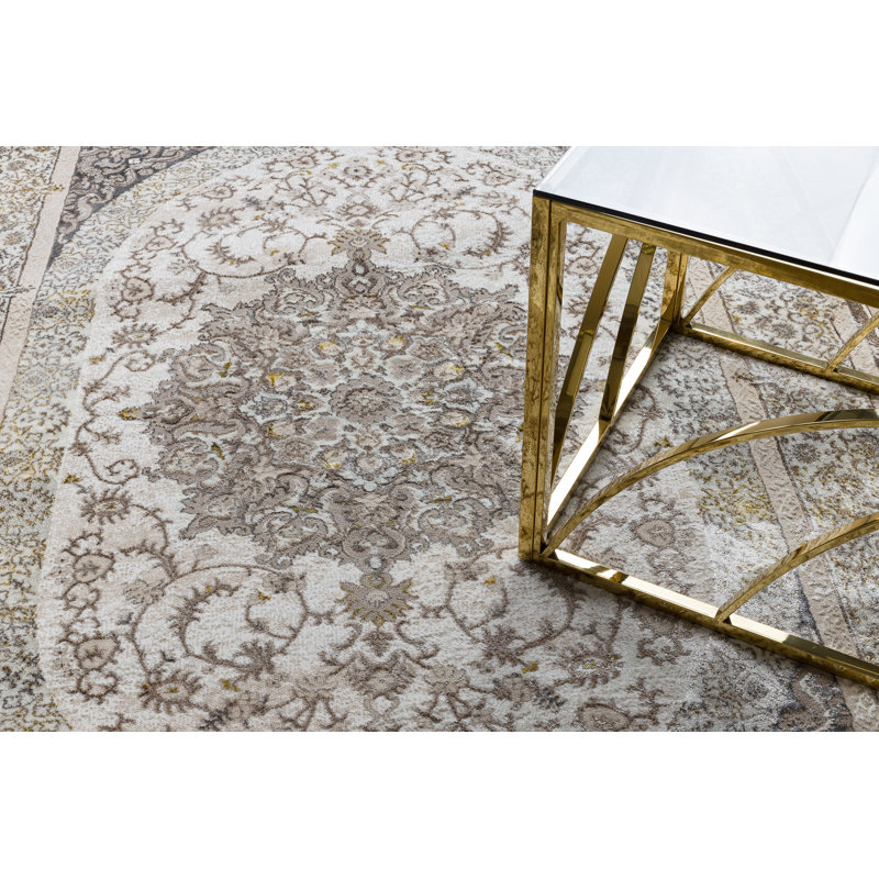 Machine Woven Beige/Cream Rug, Rectangle 140 x 190cm