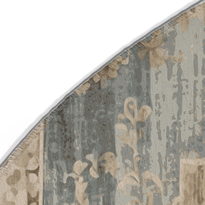 Tapis intérieur et extérieur Ornate Horizon, Rond 5 pi