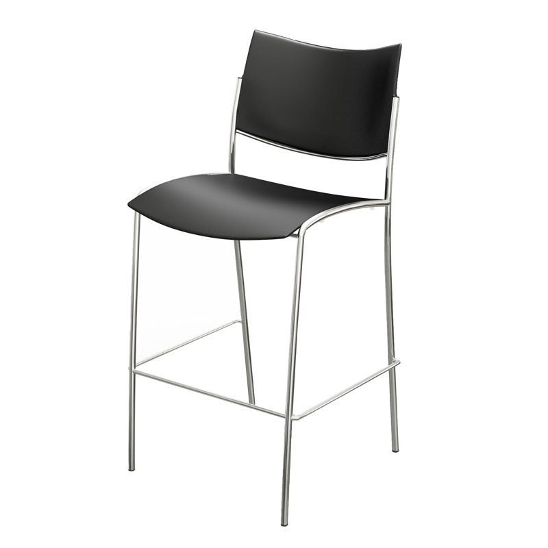 Tabouret empilable Escalate, Noir