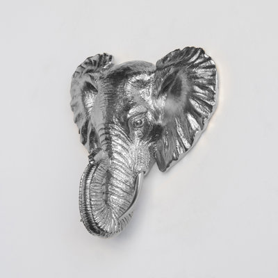 Décoration murale fausse tête d'éléphant