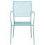 Fauteuil de patio intérieur / extérieur en acier à dossier carré Oia-20394770