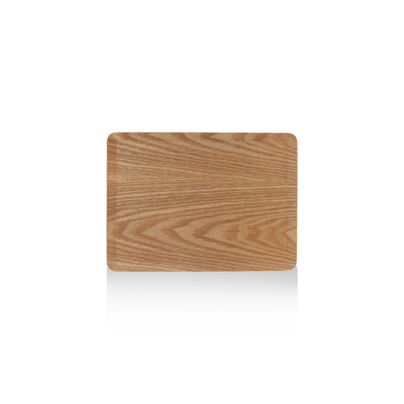 Élégant plateau de service en bois, beige, 14,2 po x 11,0 po | Fabrication 100% bois naturel, durable et élégante | Parfait pour recevoir, déjeuner au lit ou décoration intérieure | Ne va pas au lave-vaisselle ni au micro-ondes