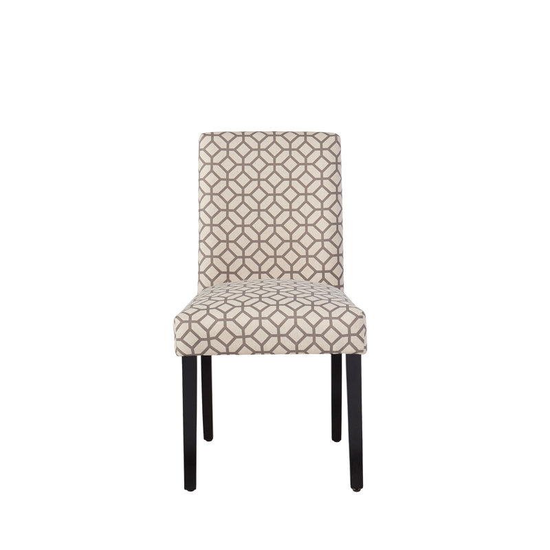 Chaise rembourrée Marie-Anne, Gris géométrique