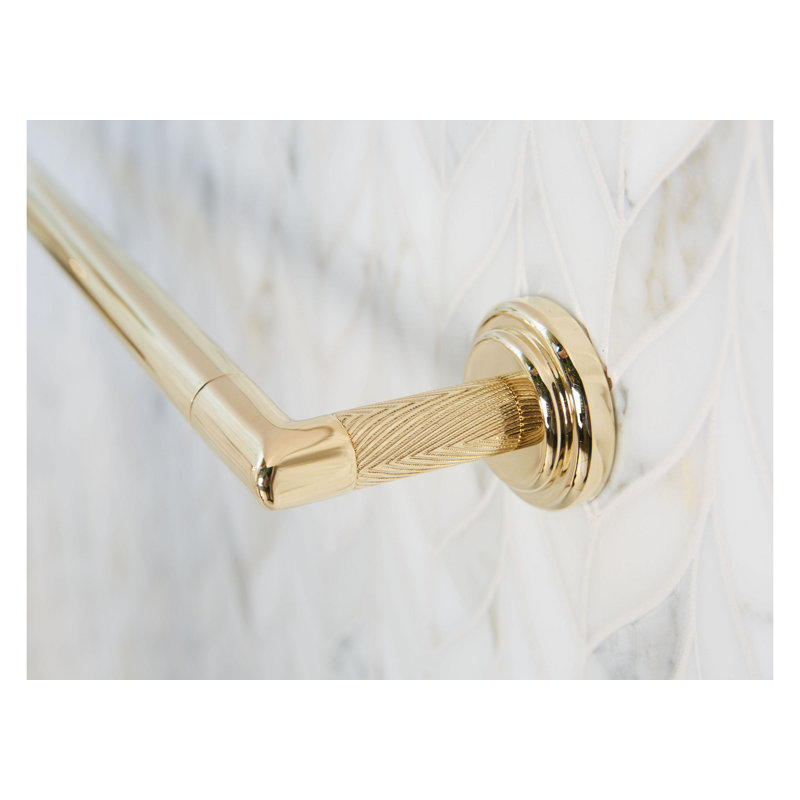 Pinna Paletta® Towel Bar 26.25", Unlacquered brass