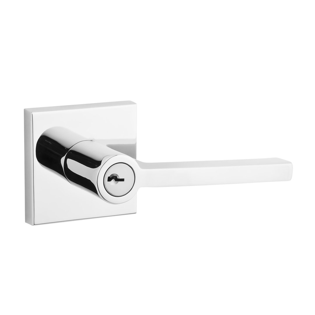 Keyed Door Lever with Rosette Baldwin