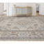 Wool Oriental Area Rug in Beige/Light Blue