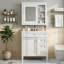 Meuble-lavabo de 30 po avec lavabo en céramique et armoire à pharmacie-1514939833