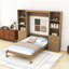 Queen Murphy Bed with Storage Shelves and Cabinets
