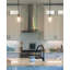 Luminaire suspendu industriel moderne Breakwater Bay Lynne 9 avec abat-jour en verre transparent, hauteur de suspension réglable, finition bronze huilé