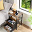40cm W Metal Bedside Table