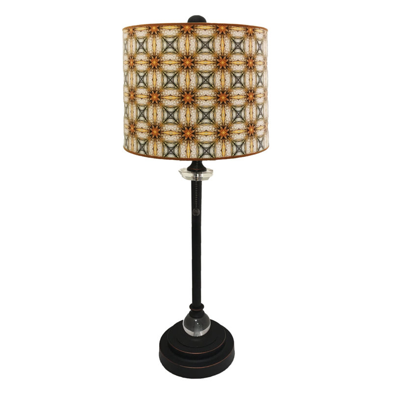 Beyers Crystal Buffet Lamp, Bronze