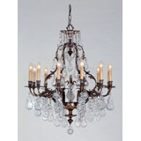 Oxide 12 - Light Candle Style Empire Chandelier