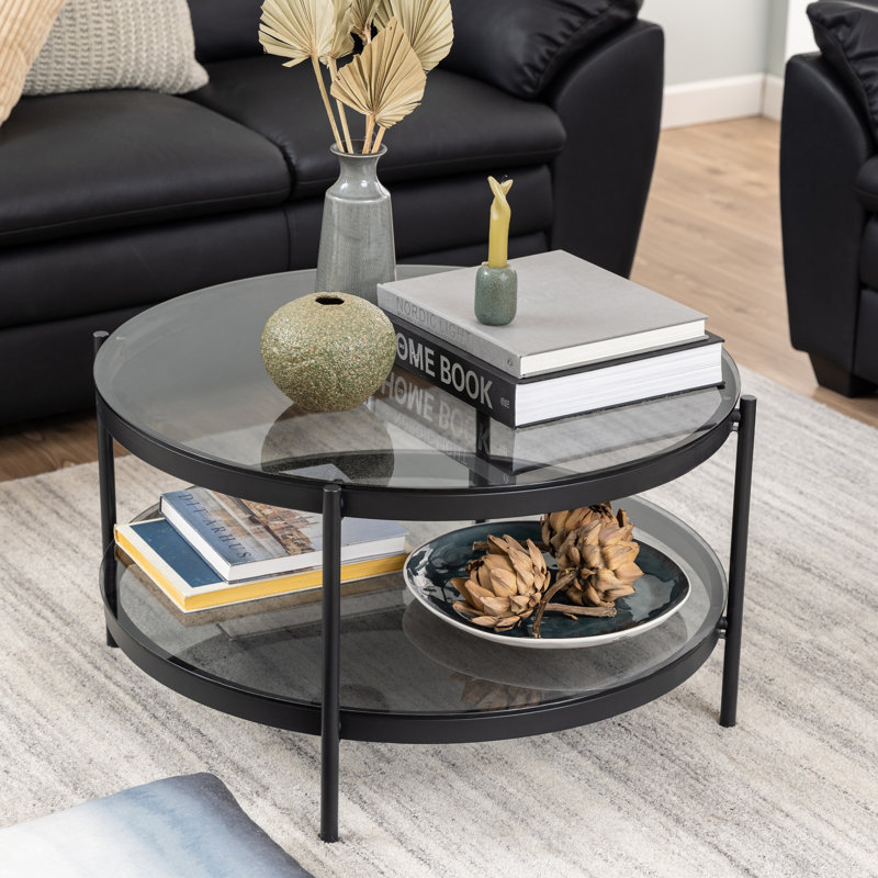 Ohanko Four Leg Coffee Table with Storage