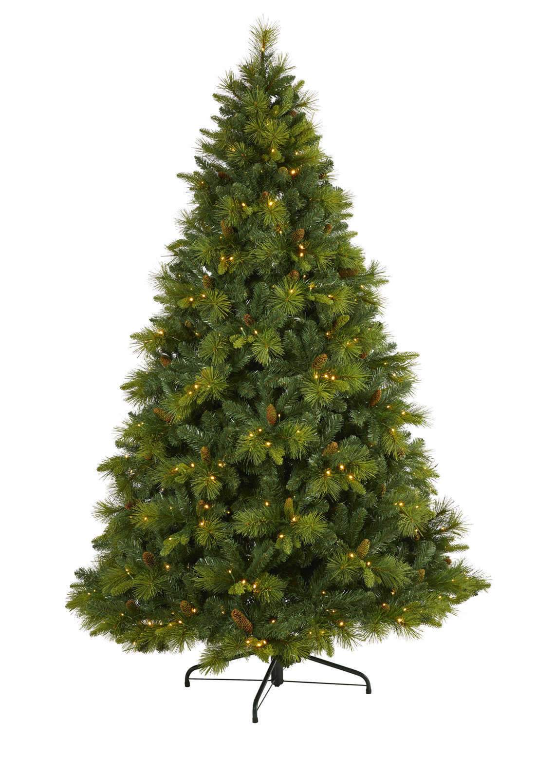 Easy Set-Up Lighted Pine Christmas Tree, 7.5' H