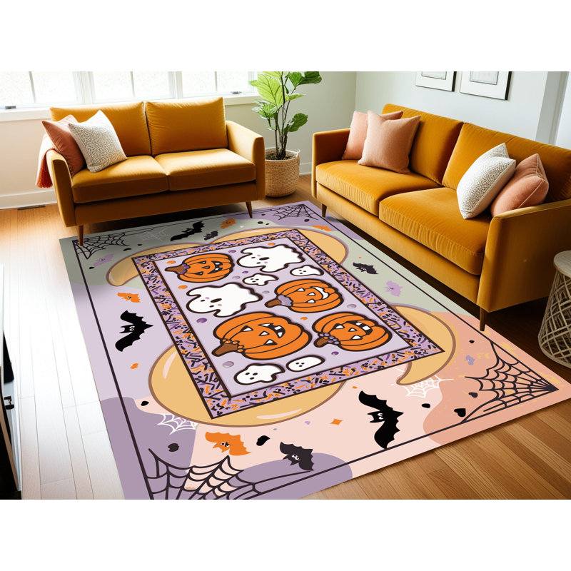 Tapis de Noël lavable The Holiday Aisle®, Rectangulaire 8 pi x 12 pi
