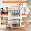 Armoire garde-manger blanche de 70,4 po de hauteur, tablettes réglables, tiroir et 6 tablettes de porte conçues pour la cuisine, le couloir de salon autoportant, l'organisation de la cuisine